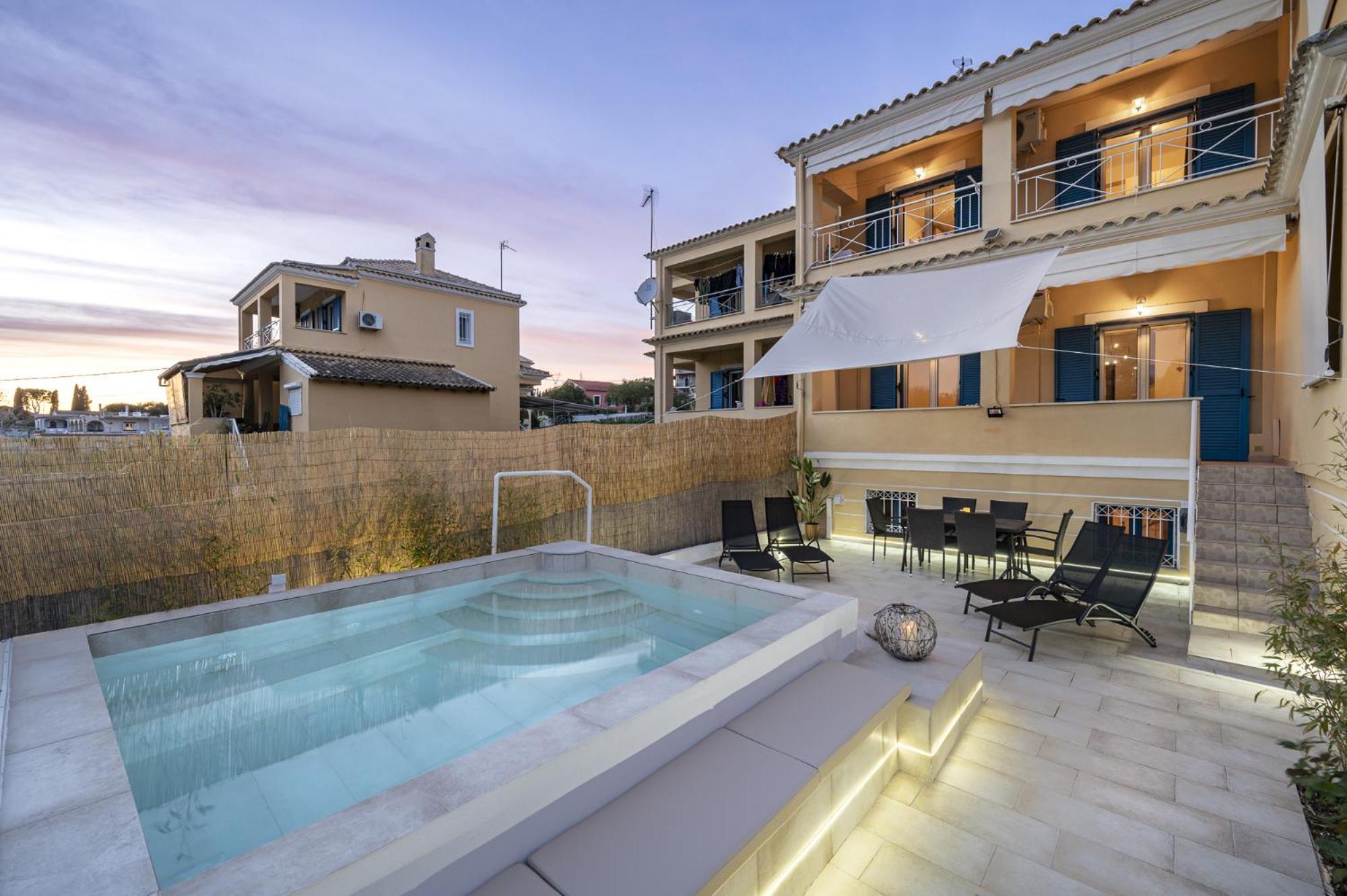 Villa Nina With Private Plunge Pool, 5Km To Corfu Town Luaran gambar
